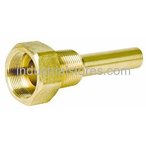Reed E35-75BS Thermowell Brass 3.5" Stem 3/4"Npt