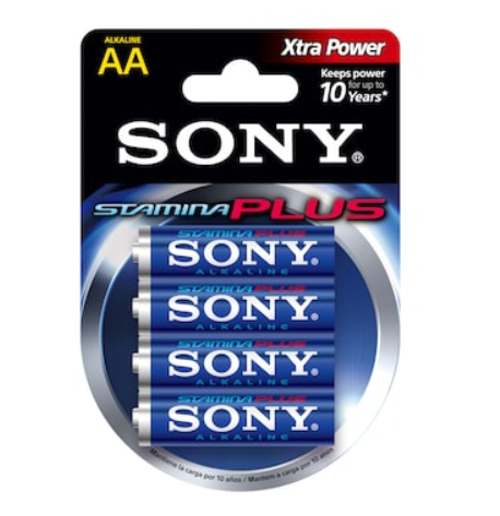 Sony AM3-B4D Stamina Plus AA Alkaline Battery (4/pack)