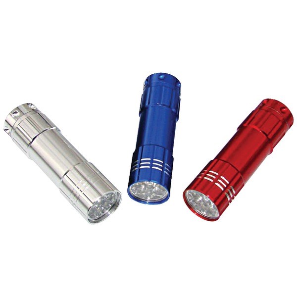 DORCY 41-3246 9-LED Aluminum Flashlights, 3 pk