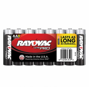 Rayovac AL-AA Ultra Pro Alkaline Manganese Dioxide AA Batteries (8/pk)